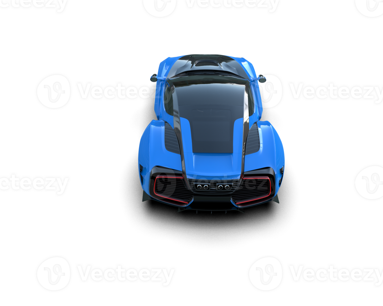 Realistic sport car isolated on background. 3d rendering - illustration png