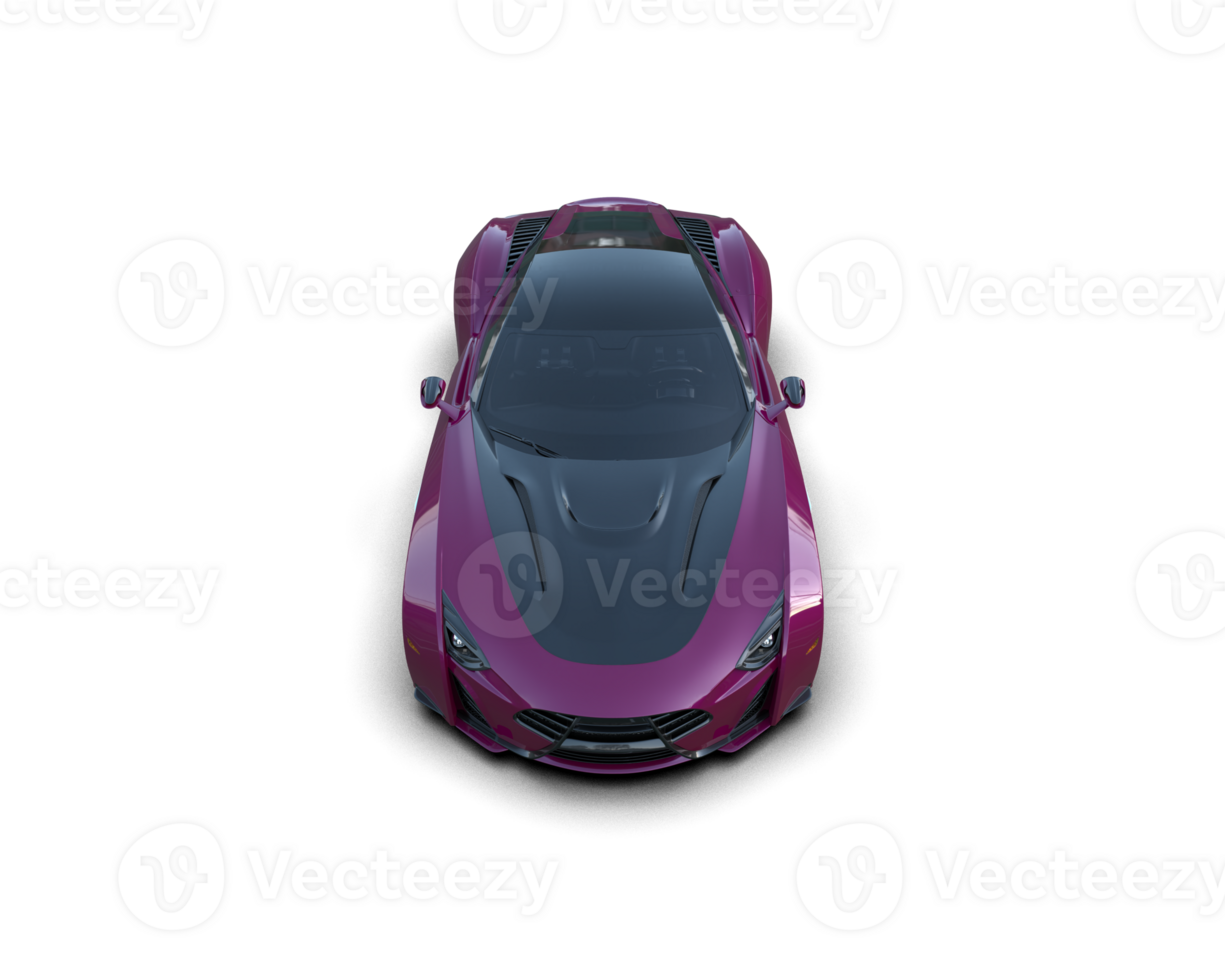 Realistic sport car isolated on background. 3d rendering - illustration png