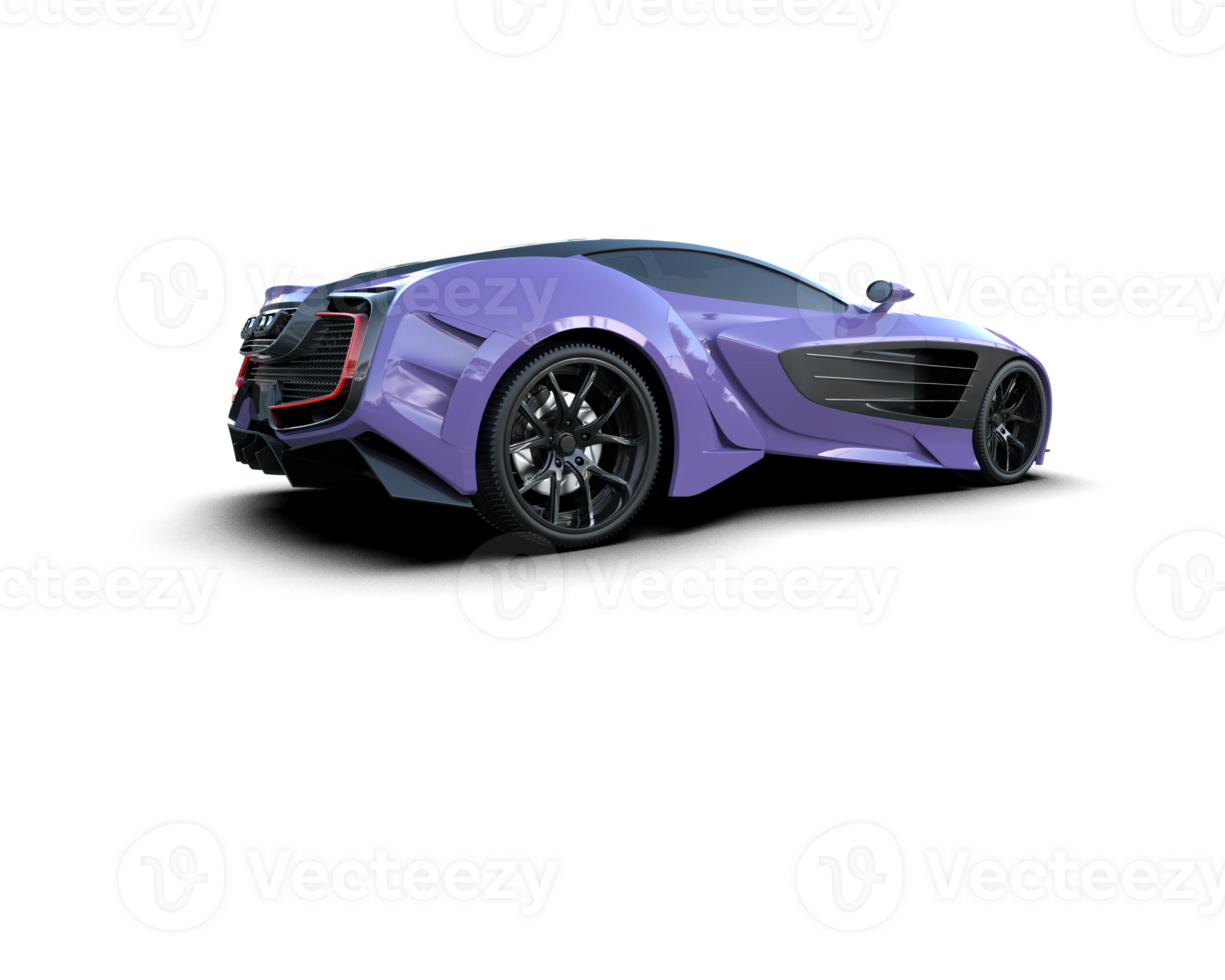 Realistic sport car isolated on background. 3d rendering - illustration png