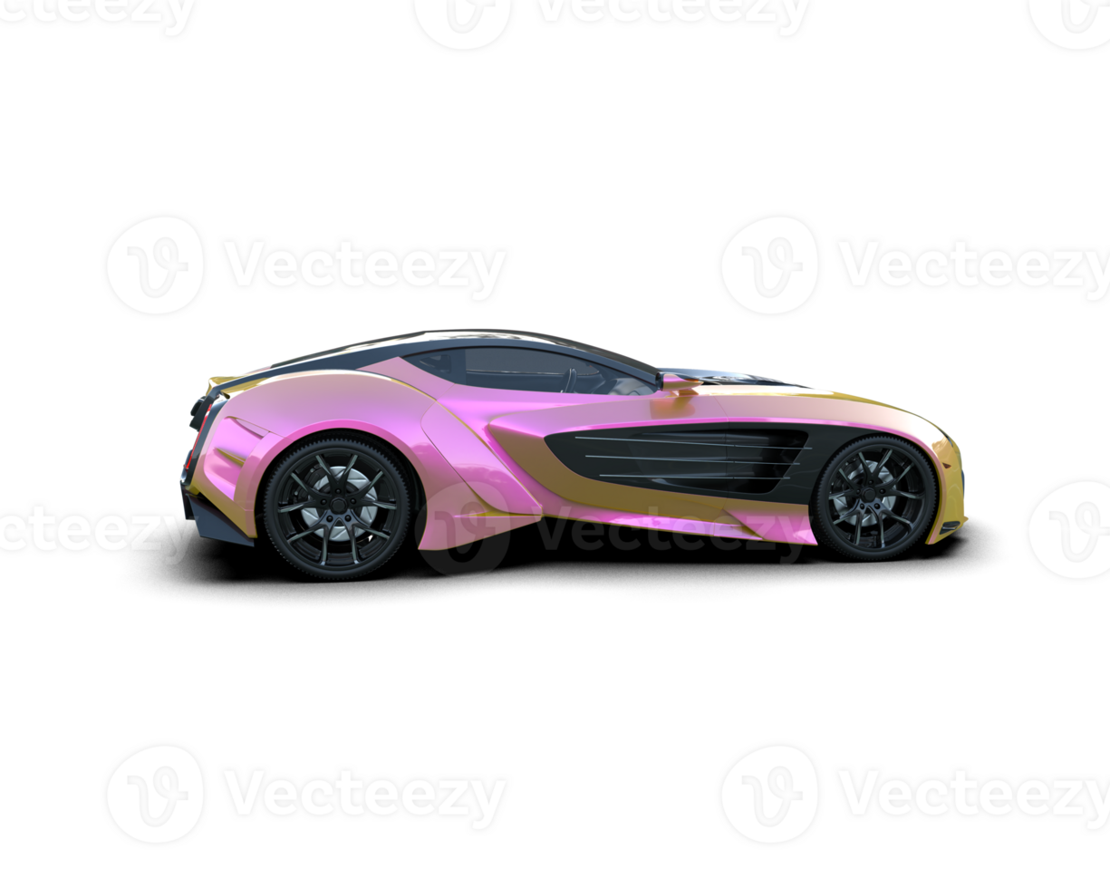 Realistic sport car isolated on background. 3d rendering - illustration png
