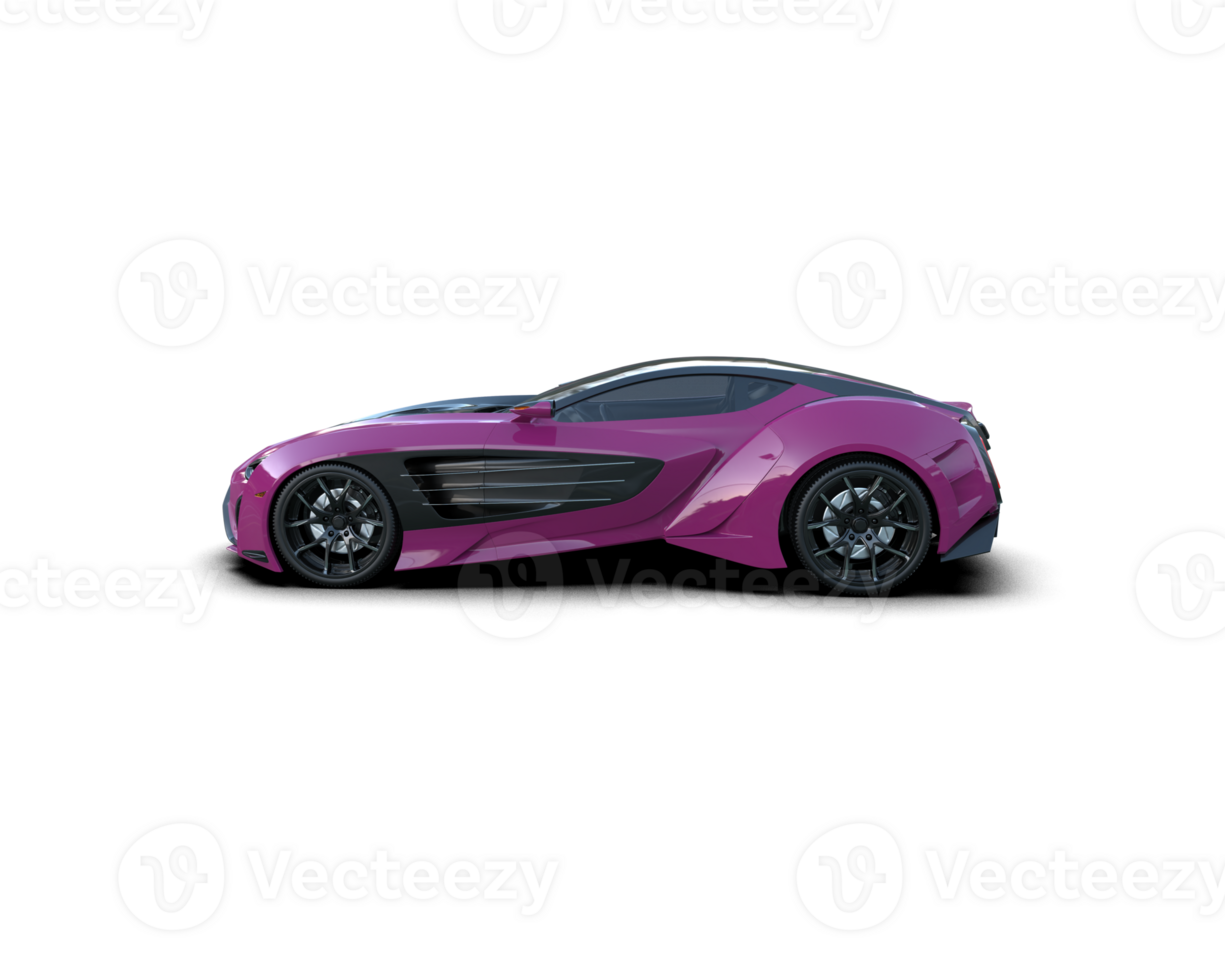 Realistic sport car isolated on background. 3d rendering - illustration png