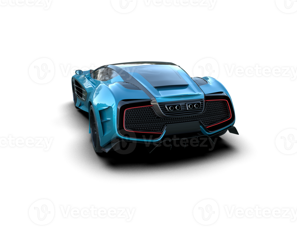 Realistic sport car isolated on background. 3d rendering - illustration png