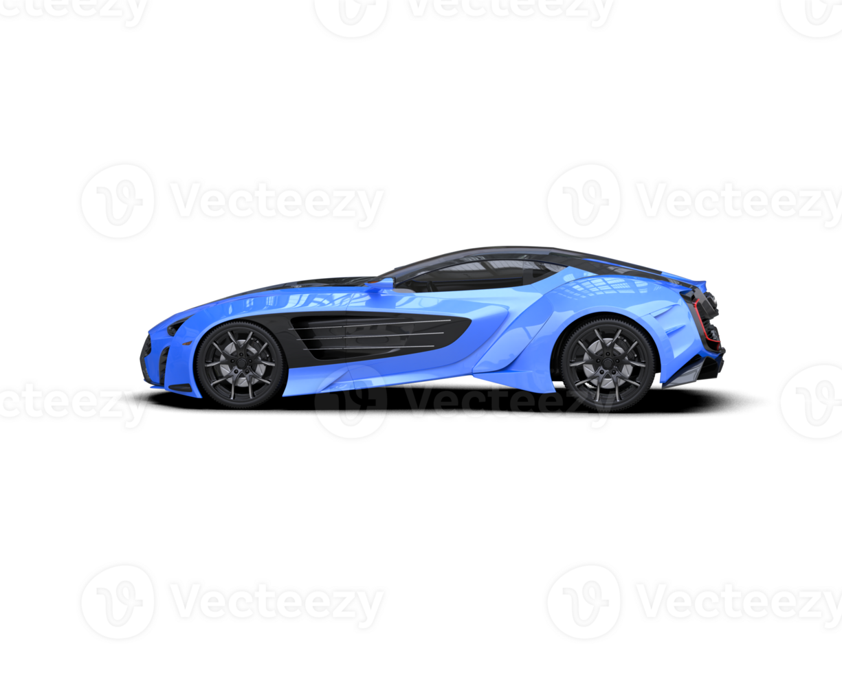 Realistic sport car isolated on background. 3d rendering - illustration png