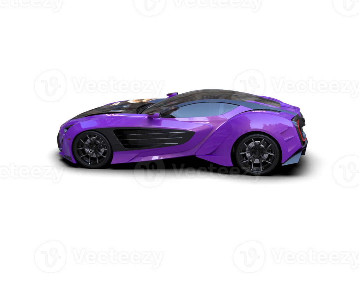 Realistic sport car isolated on background. 3d rendering - illustration png