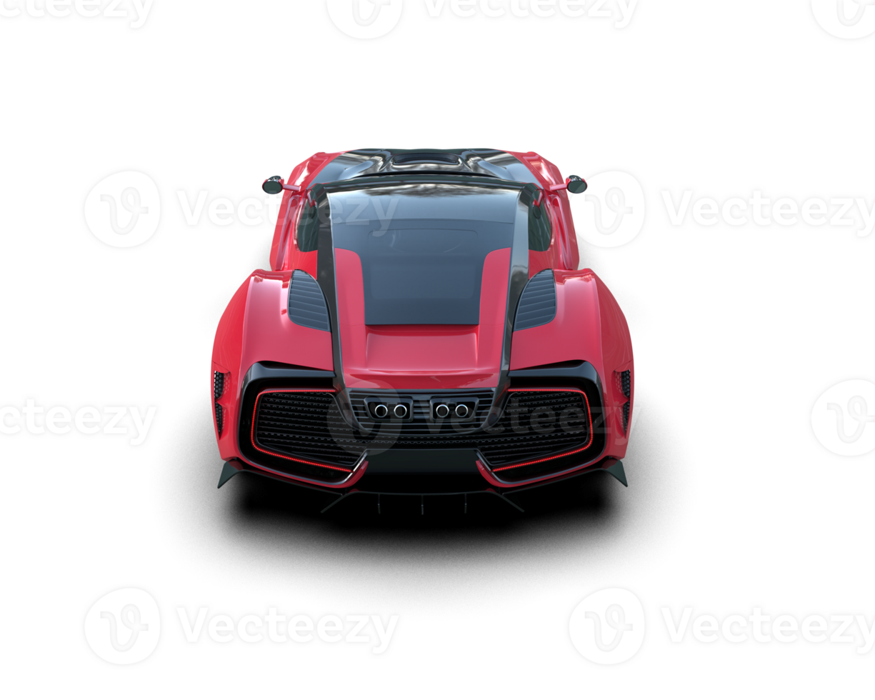 Realistic sport car isolated on background. 3d rendering - illustration png