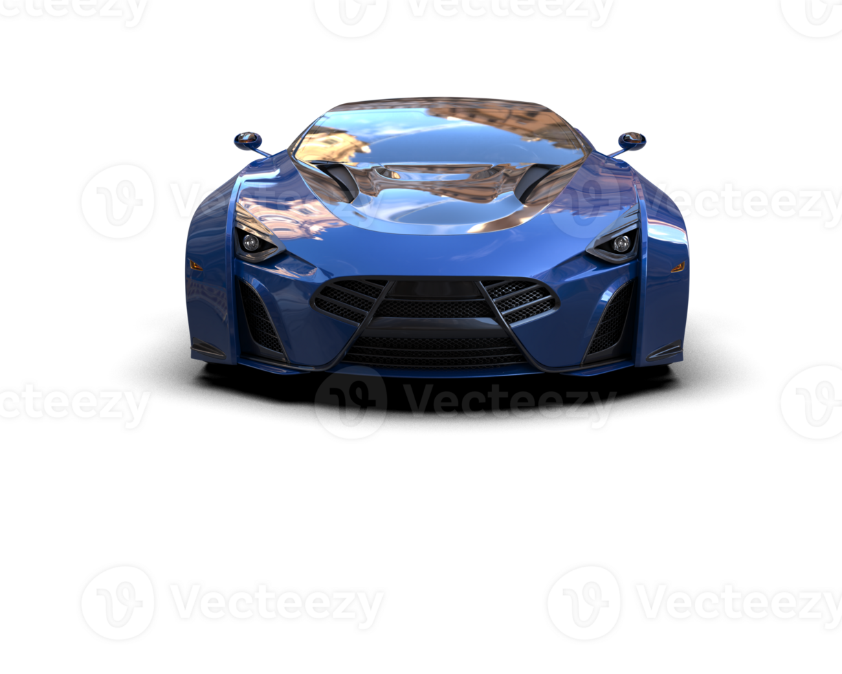 Realistic sport car isolated on background. 3d rendering - illustration png