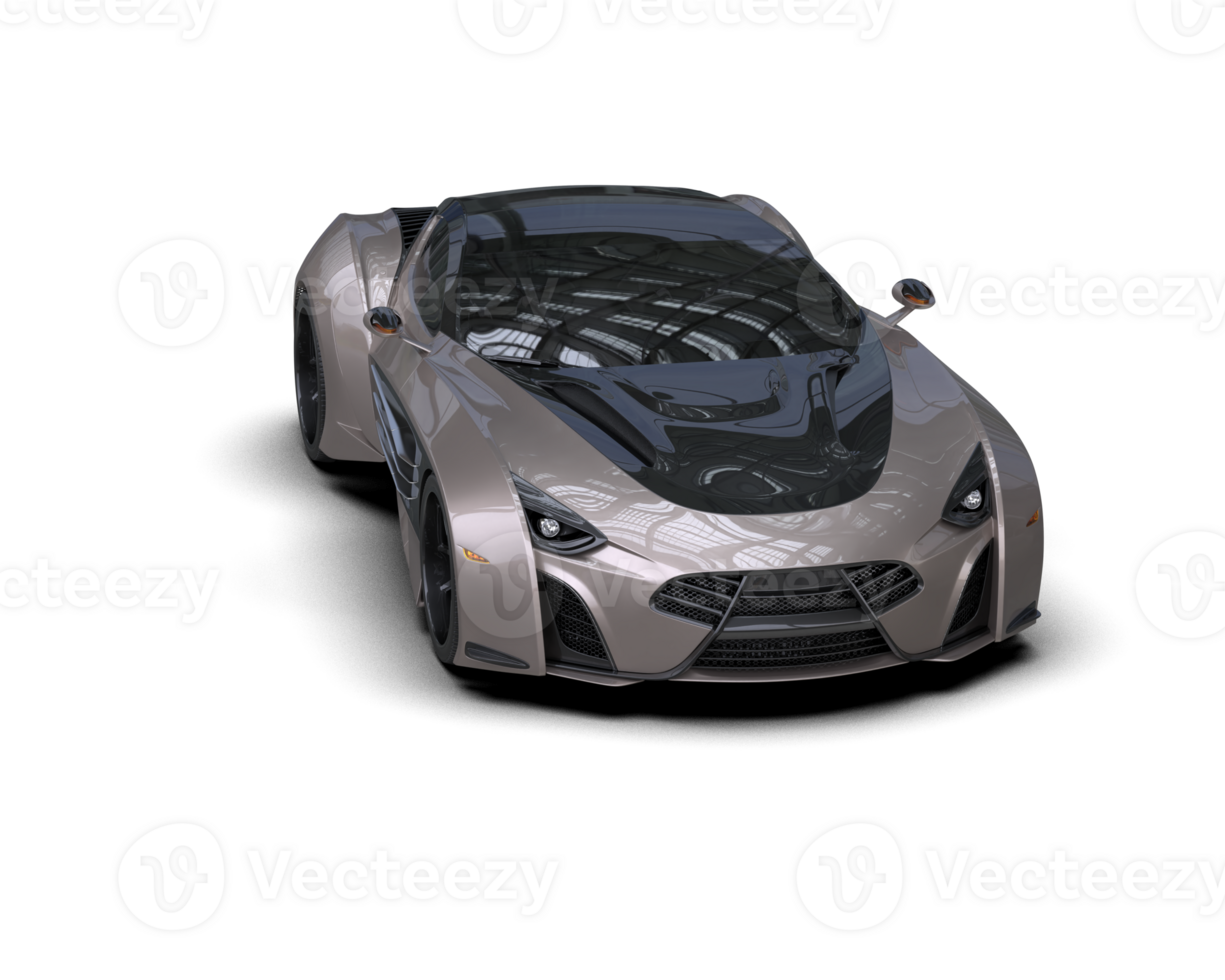 Realistic sport car isolated on background. 3d rendering - illustration png