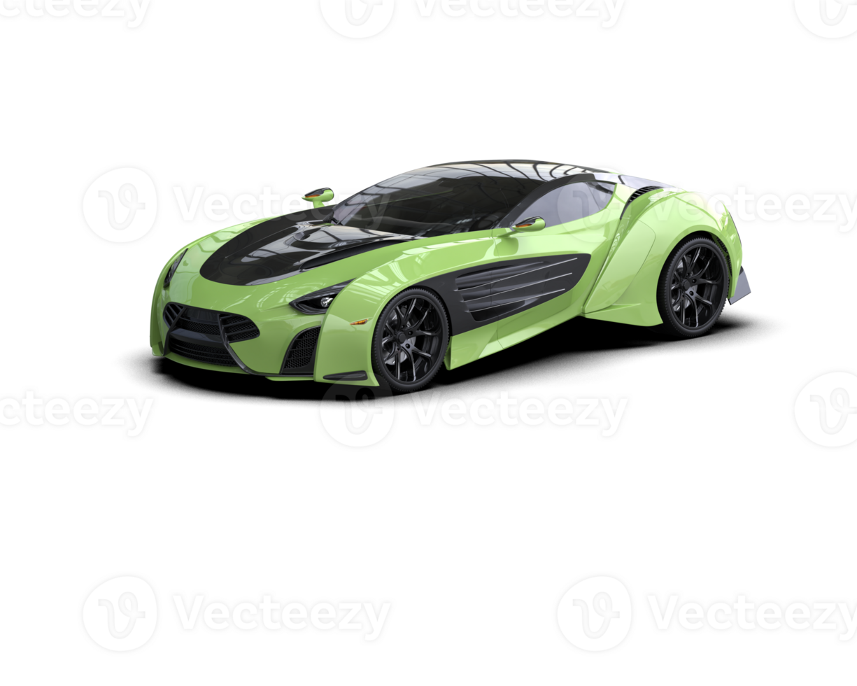 Realistic sport car isolated on background. 3d rendering - illustration png