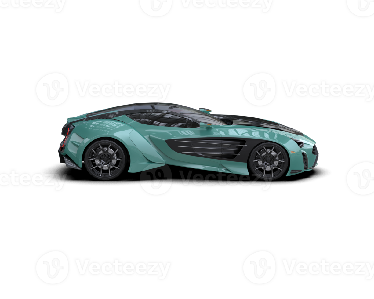 Realistic sport car isolated on background. 3d rendering - illustration png