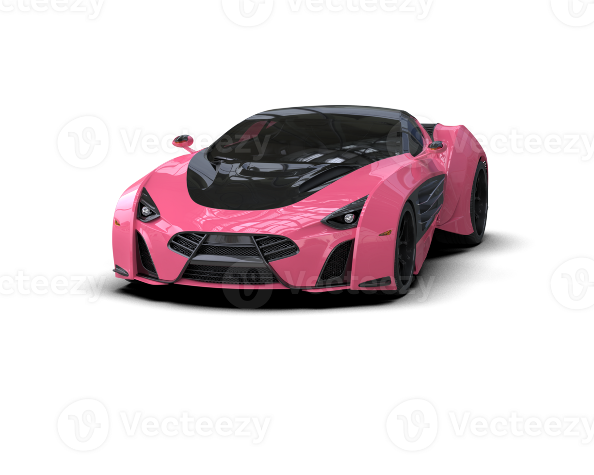 Realistic sport car isolated on background. 3d rendering - illustration png