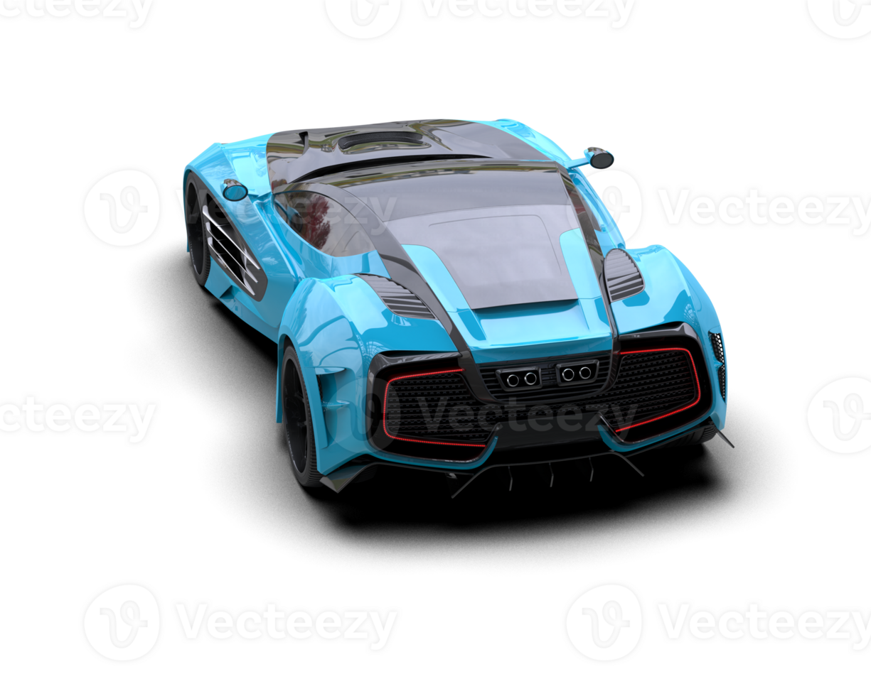 Realistic sport car isolated on background. 3d rendering - illustration png