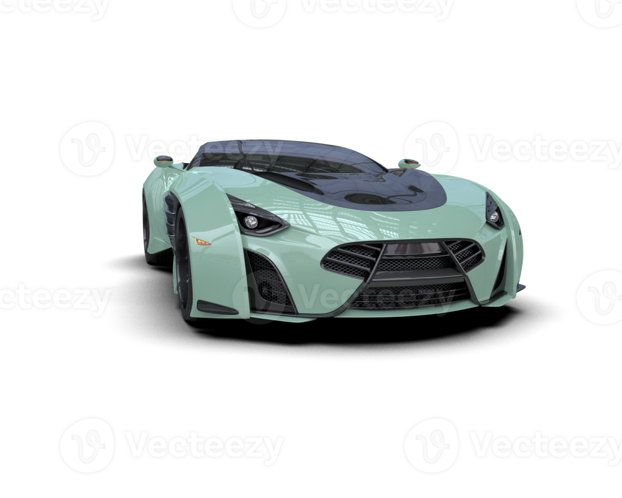 Realistic sport car isolated on background. 3d rendering - illustration png