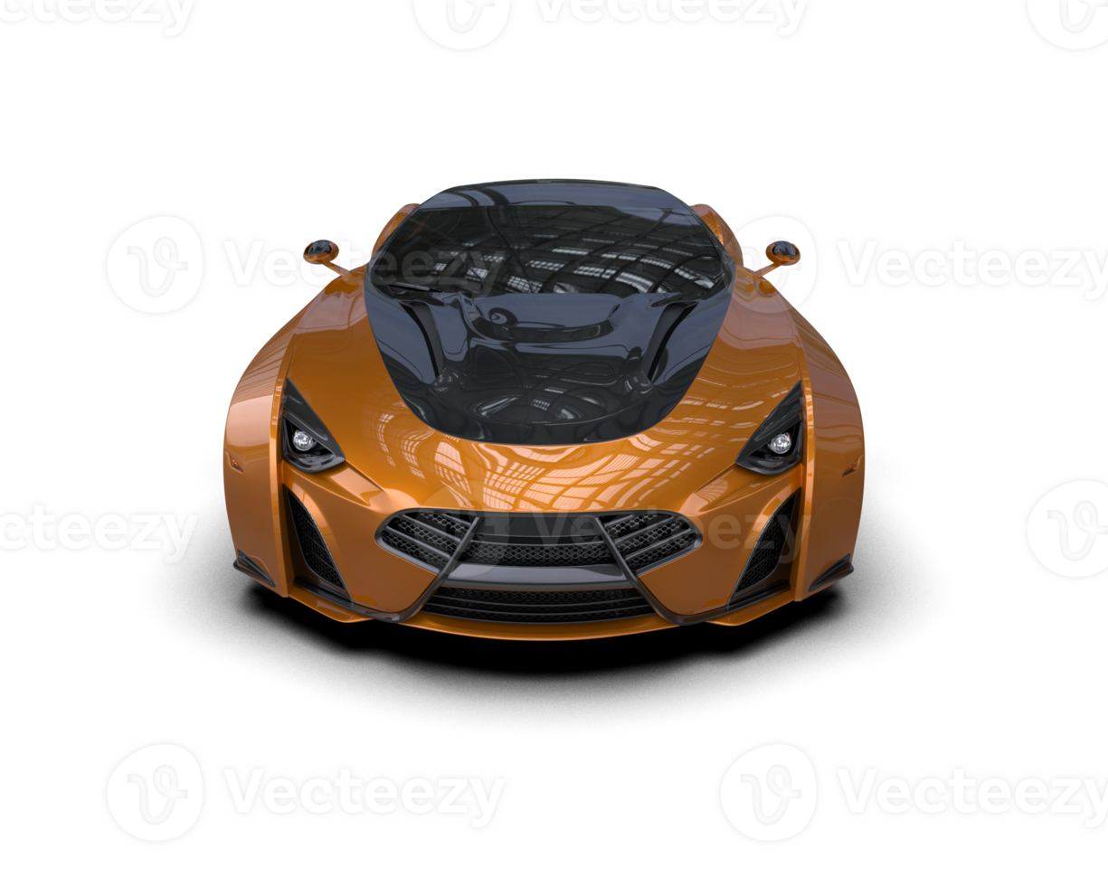 Realistic sport car isolated on background. 3d rendering - illustration png
