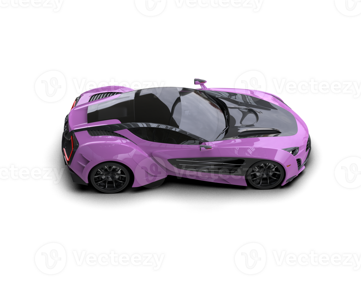 Realistic sport car isolated on background. 3d rendering - illustration png