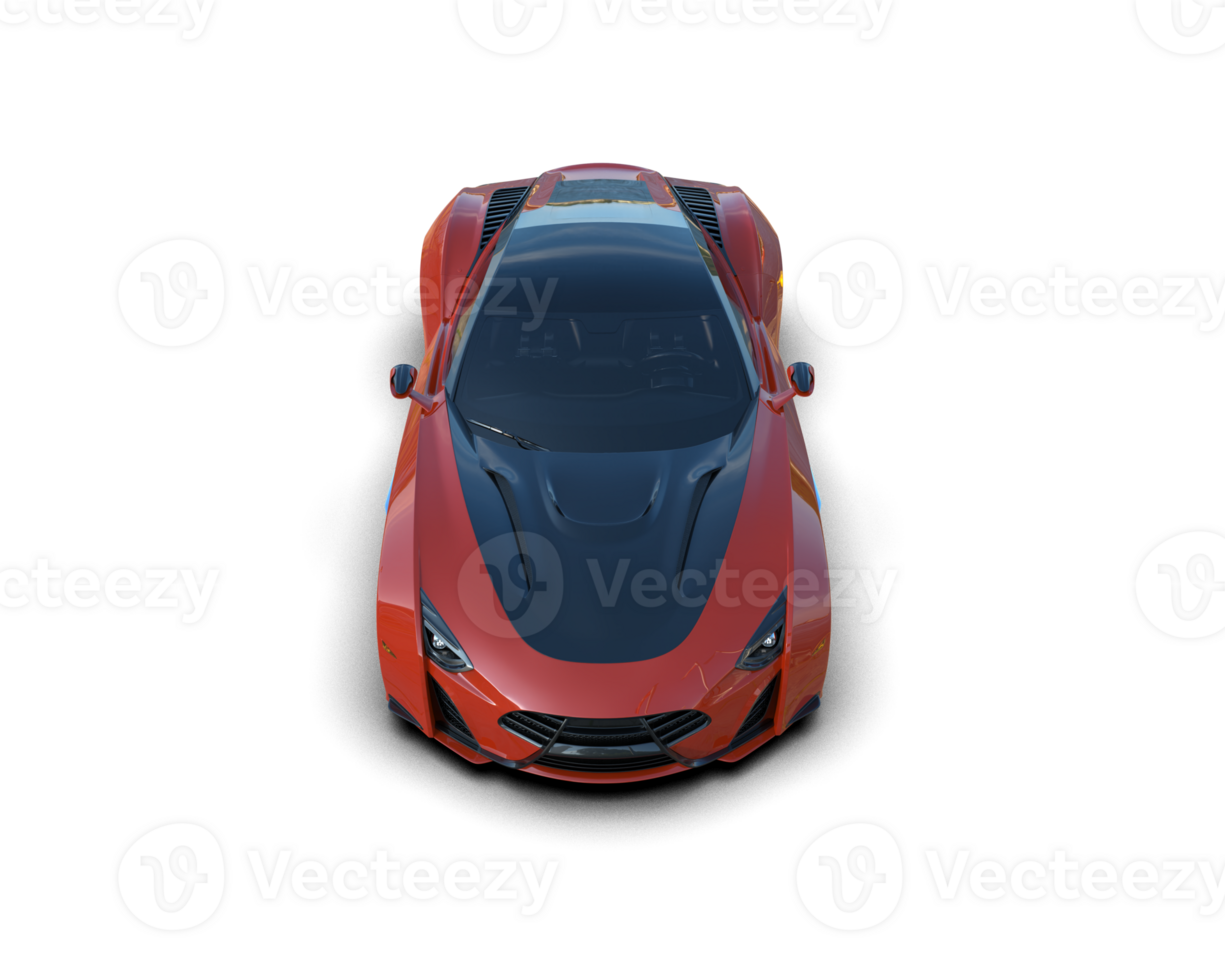 Realistic sport car isolated on background. 3d rendering - illustration png