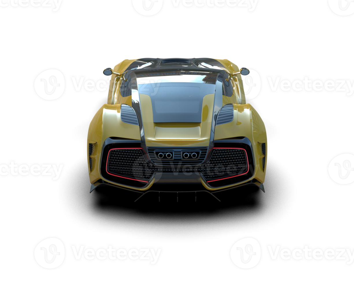 Realistic sport car isolated on background. 3d rendering - illustration png