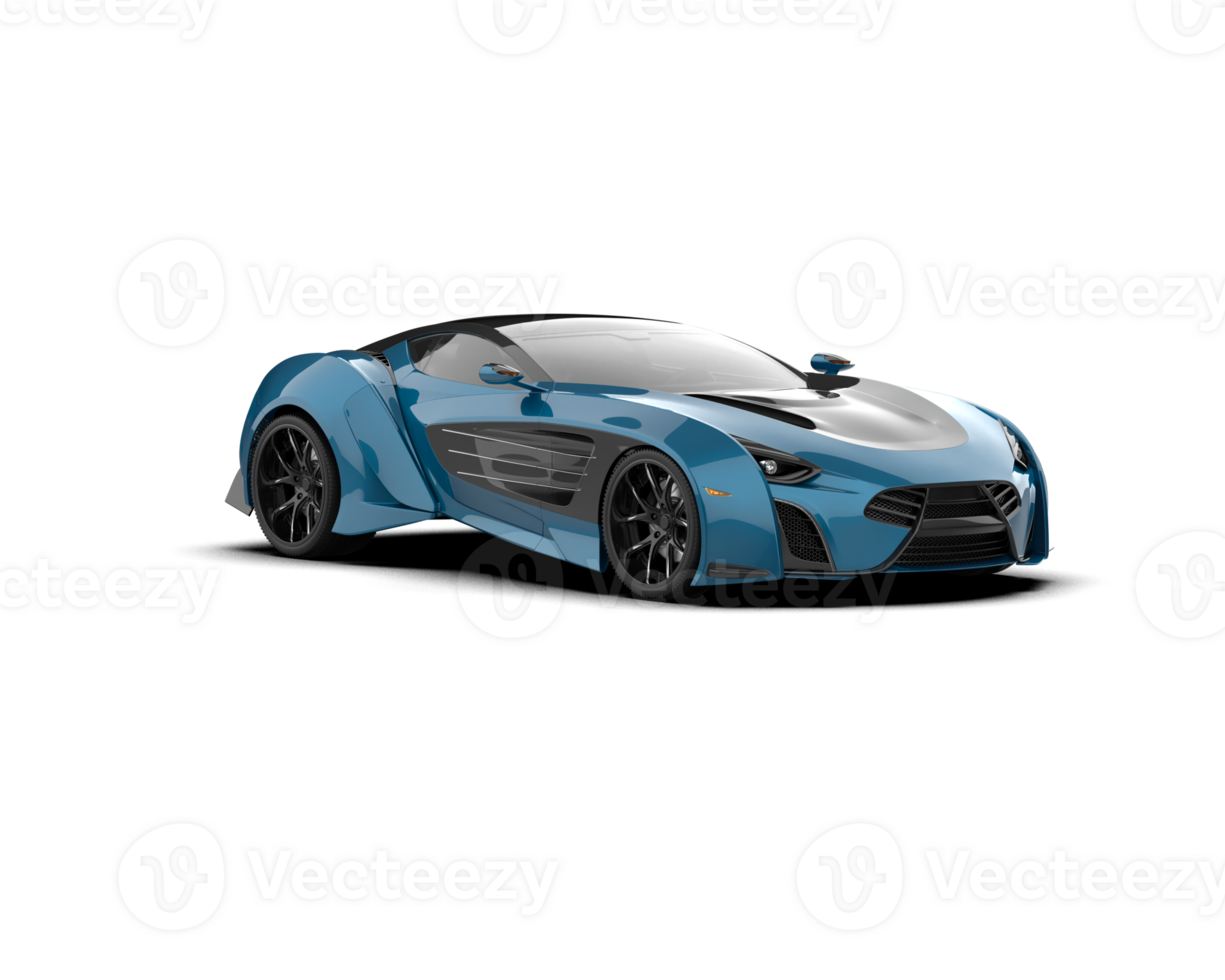 Realistic sport car isolated on background. 3d rendering - illustration png