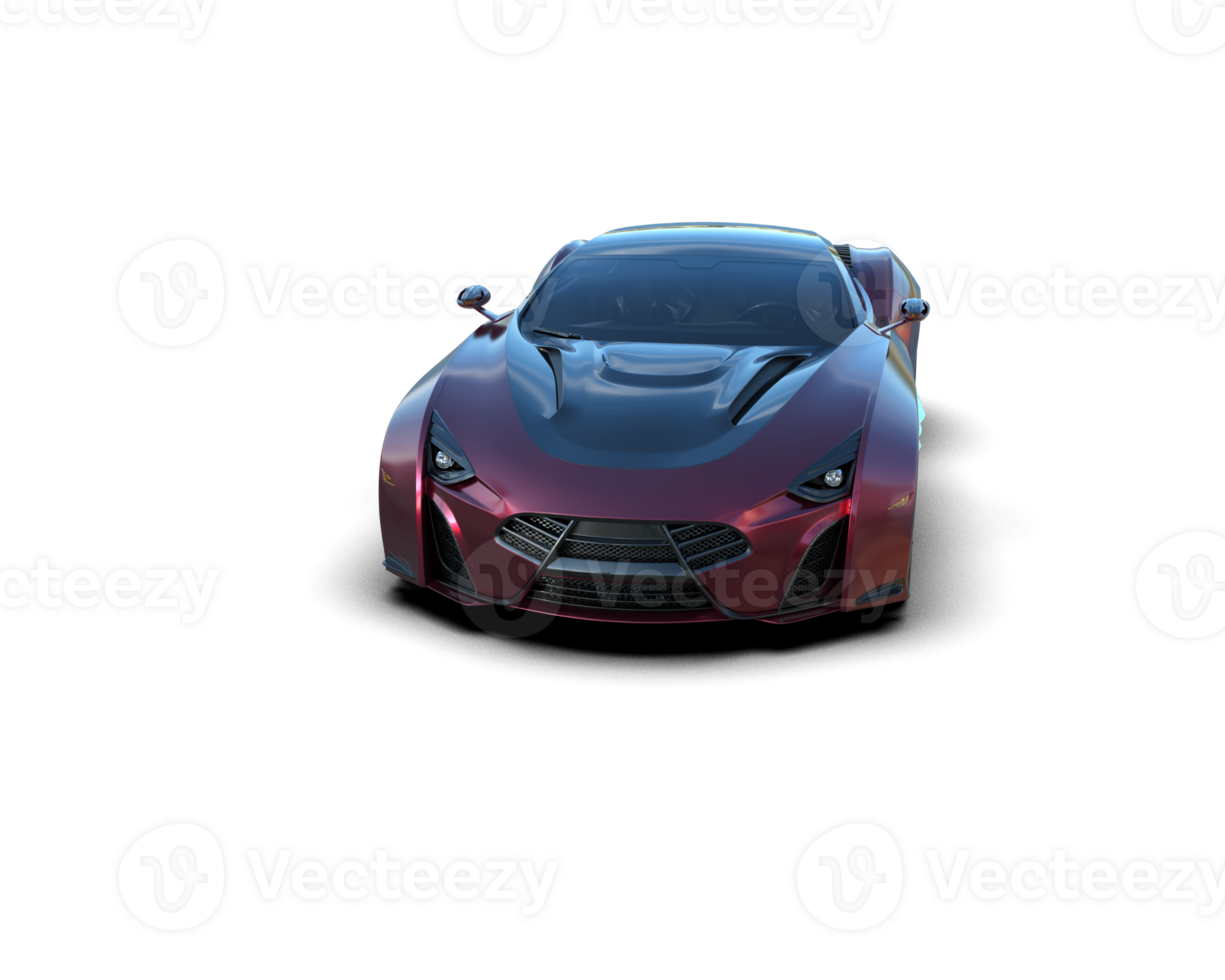 Realistic sport car isolated on background. 3d rendering - illustration png