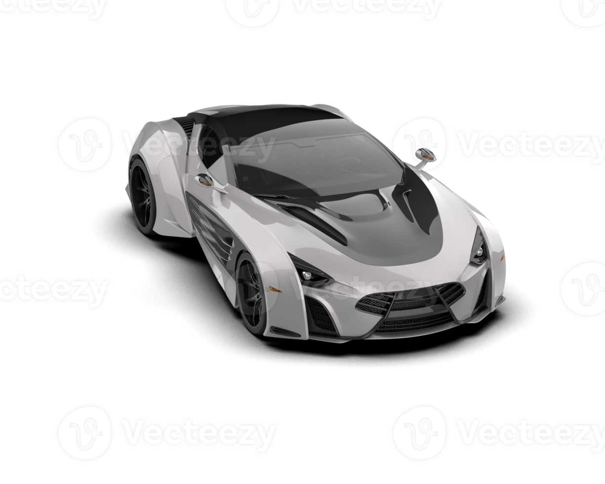 Realistic sport car isolated on background. 3d rendering - illustration png