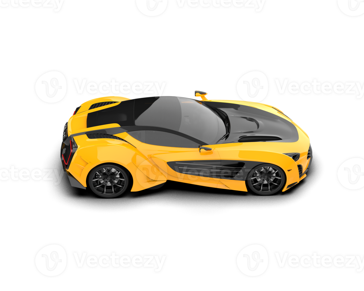 Realistic sport car isolated on background. 3d rendering - illustration png