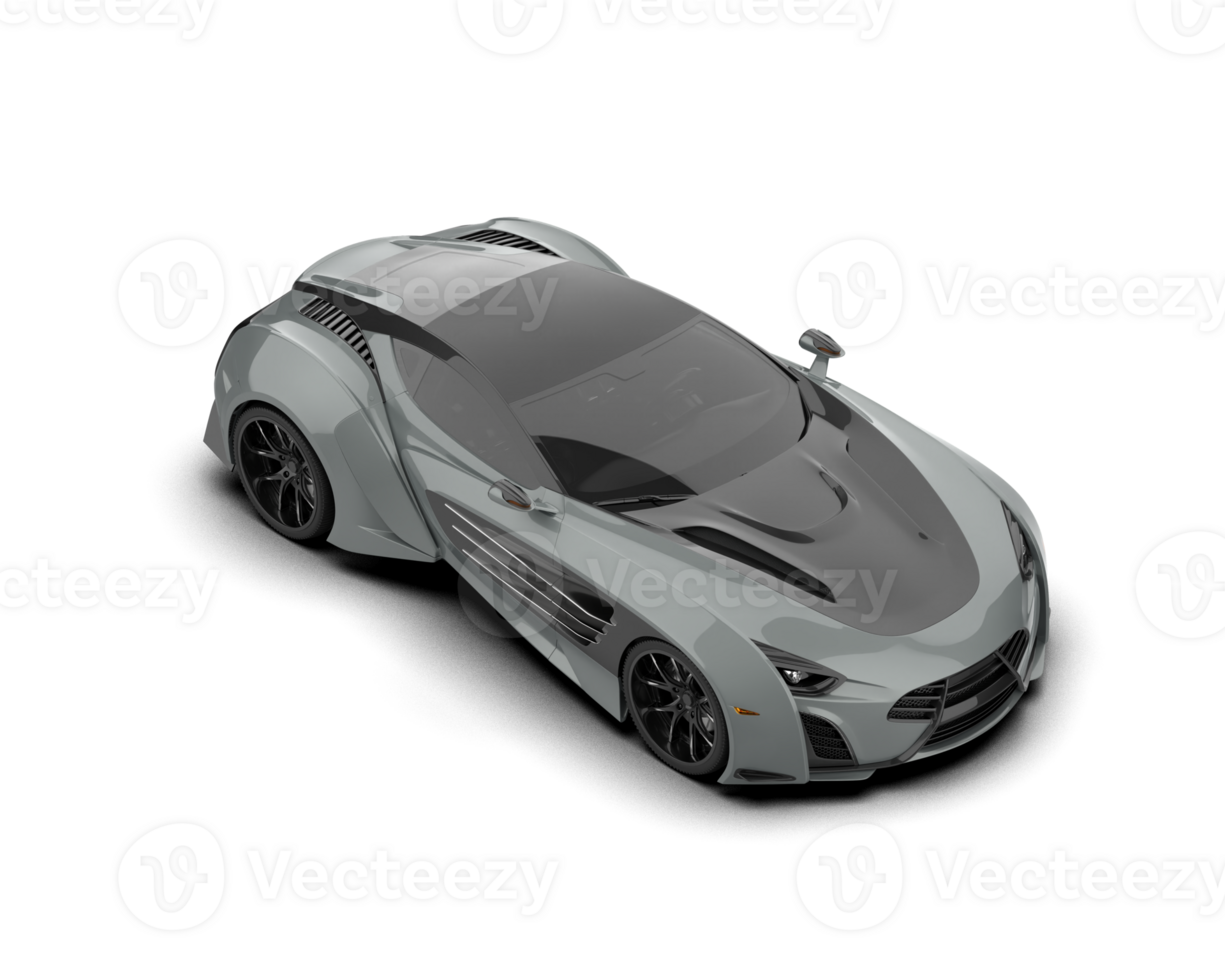 Realistic sport car isolated on background. 3d rendering - illustration png