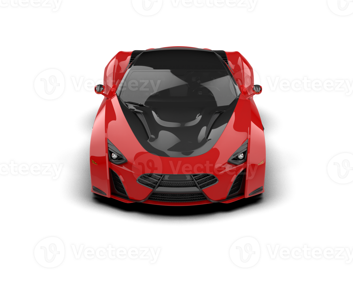 Realistic sport car isolated on background. 3d rendering - illustration png