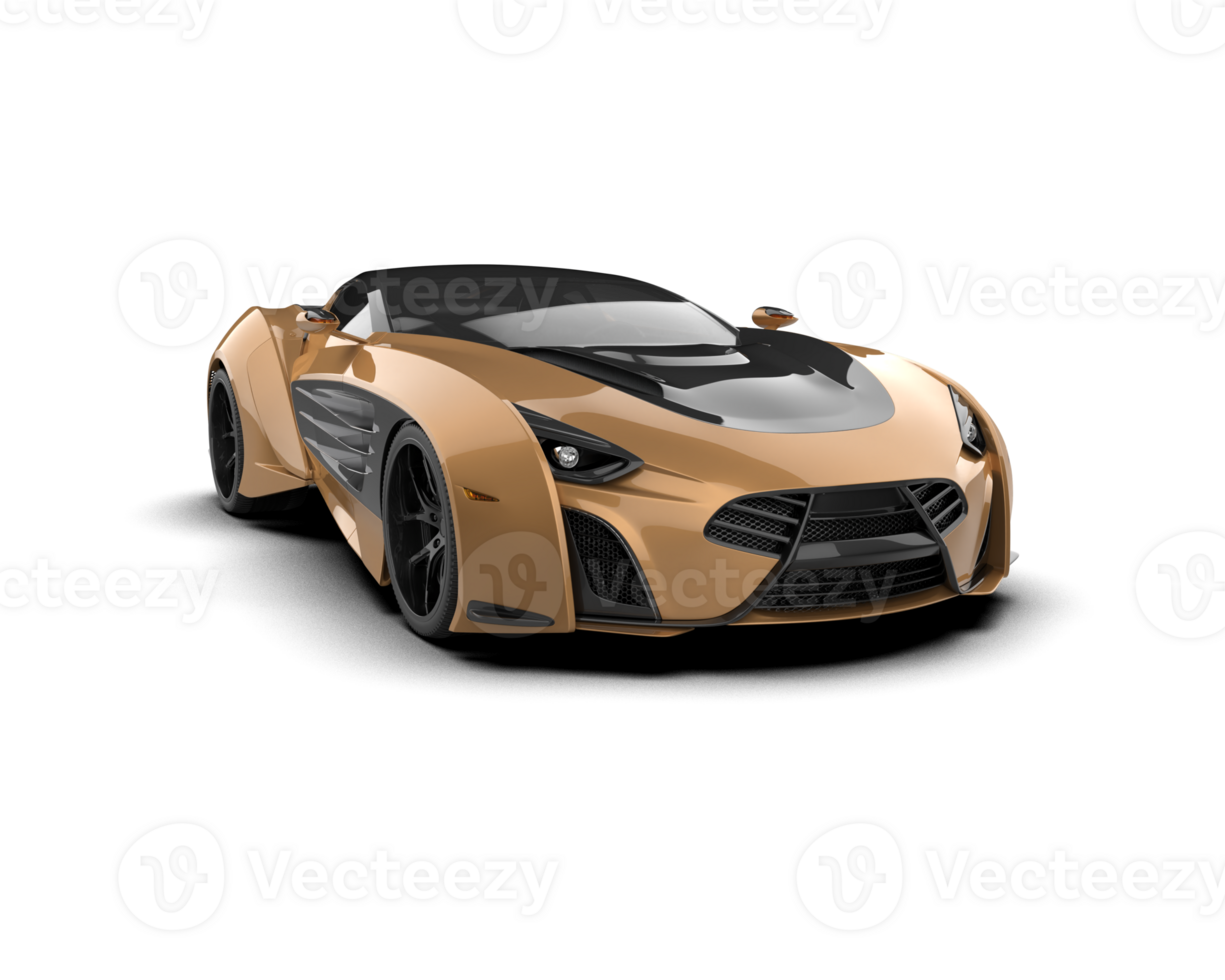 Realistic sport car isolated on background. 3d rendering - illustration png