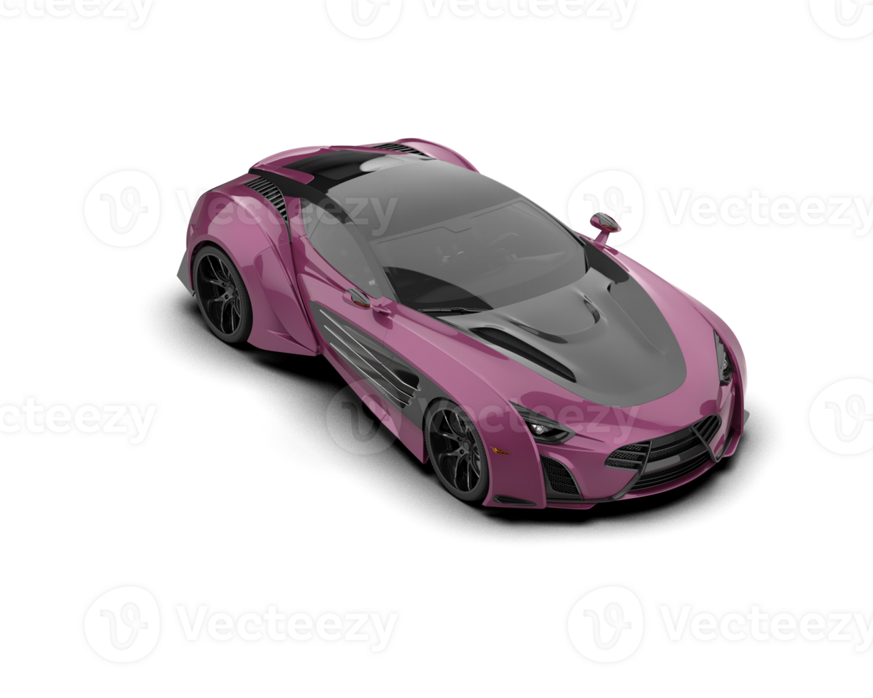 Realistic sport car isolated on background. 3d rendering - illustration png