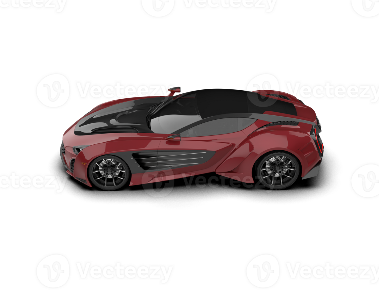 Realistic sport car isolated on background. 3d rendering - illustration png