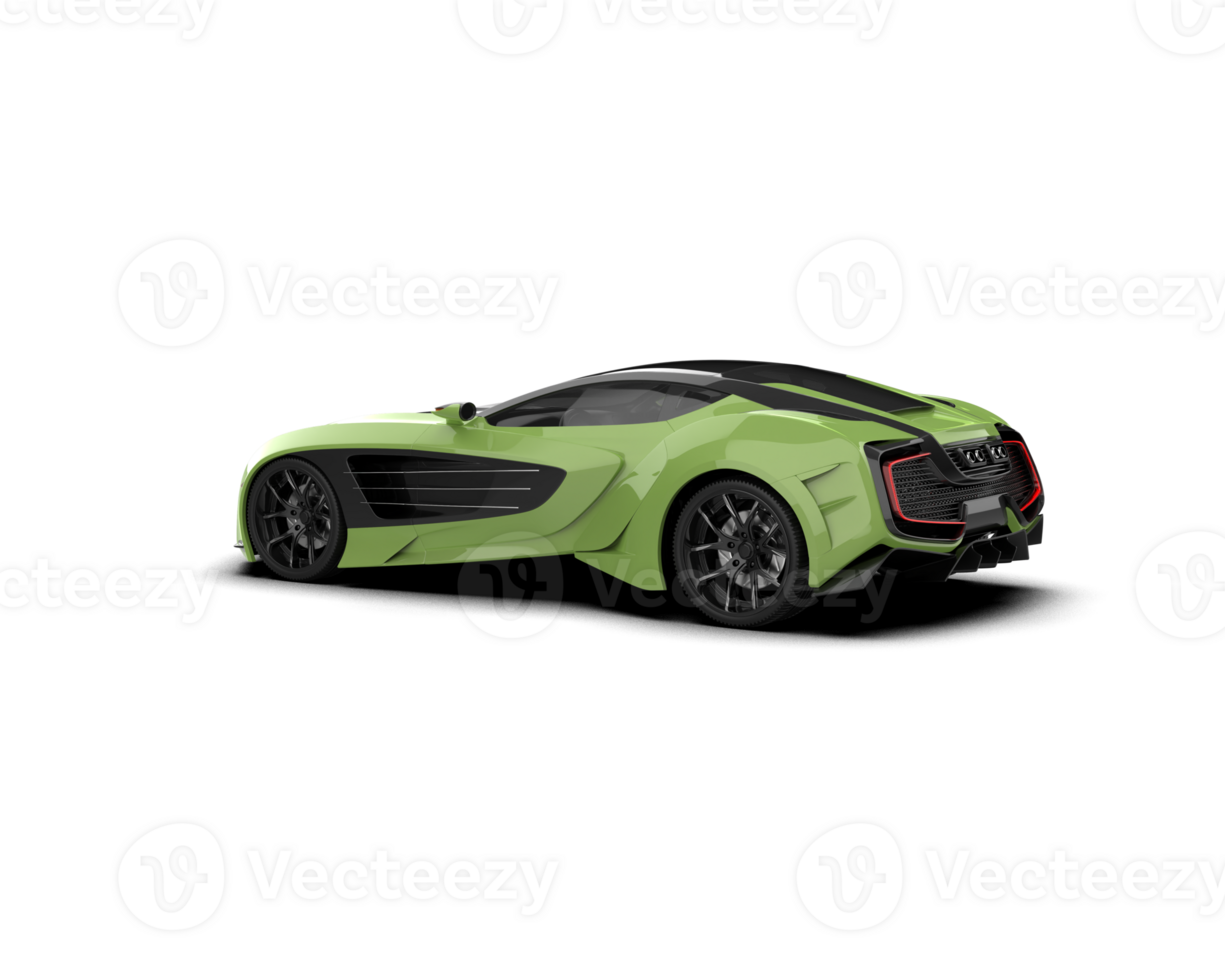 Realistic sport car isolated on background. 3d rendering - illustration png