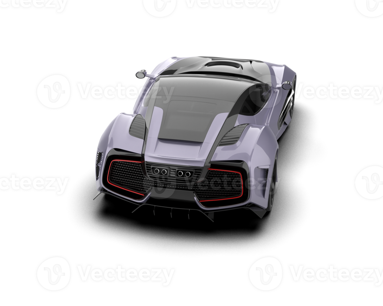 Realistic sport car isolated on background. 3d rendering - illustration png