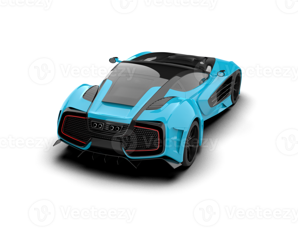 Realistic sport car isolated on background. 3d rendering - illustration png
