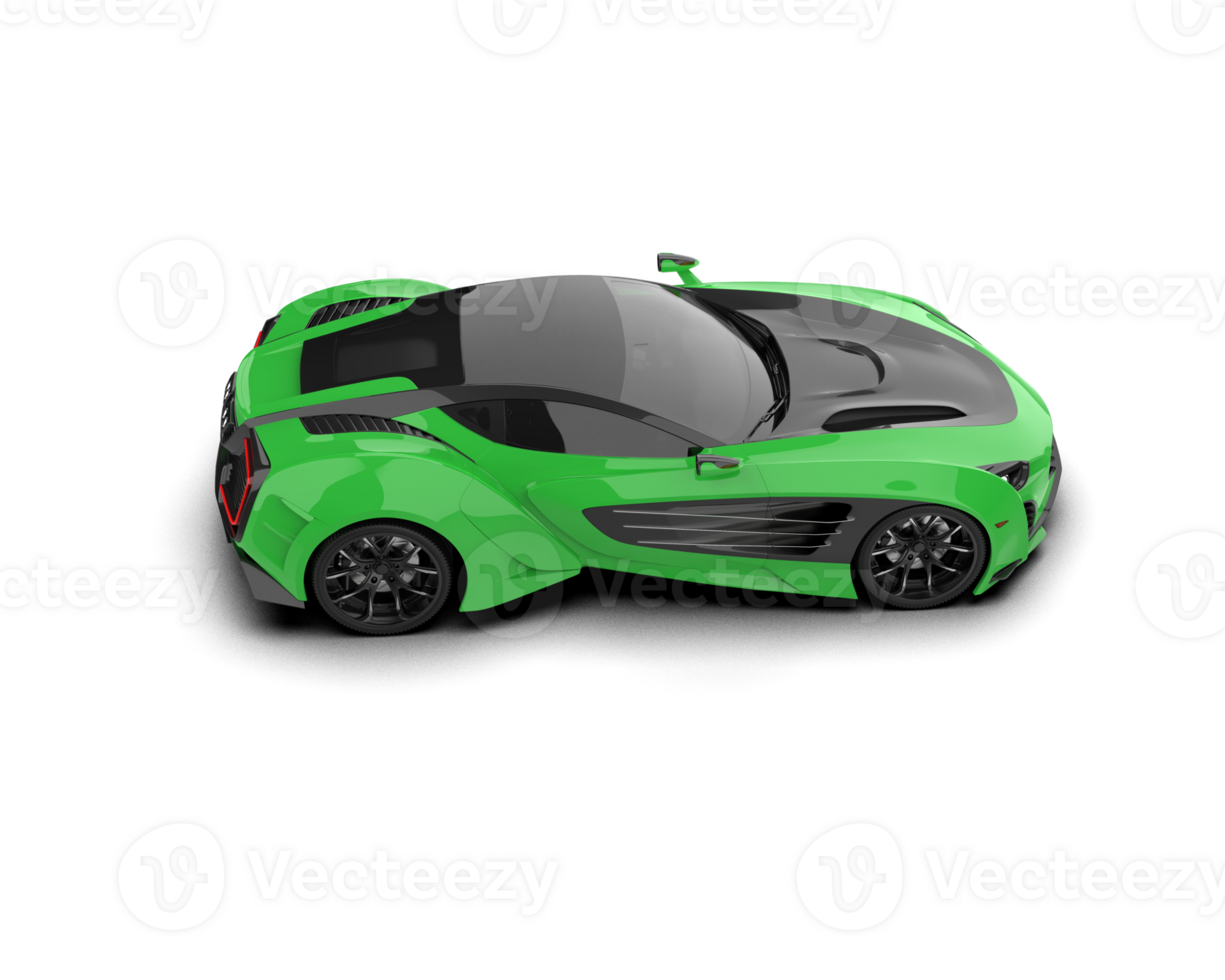 Realistic sport car isolated on background. 3d rendering - illustration png