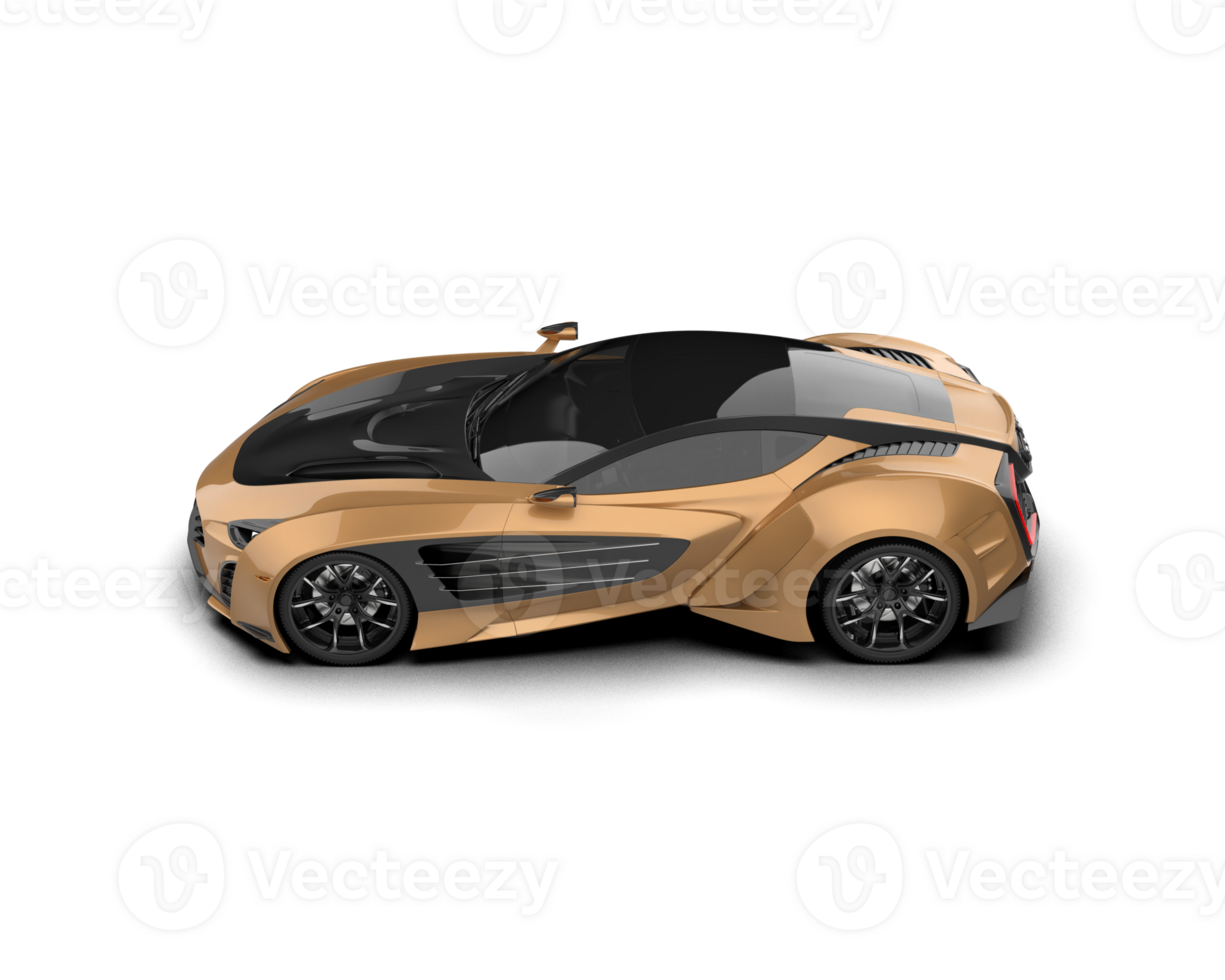 Realistic sport car isolated on background. 3d rendering - illustration png