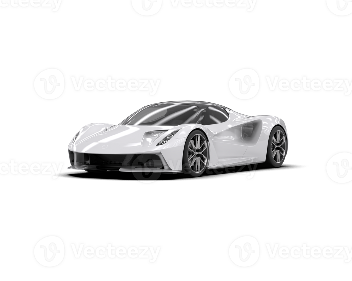 Realistic sport car isolated on background. 3d rendering - illustration png