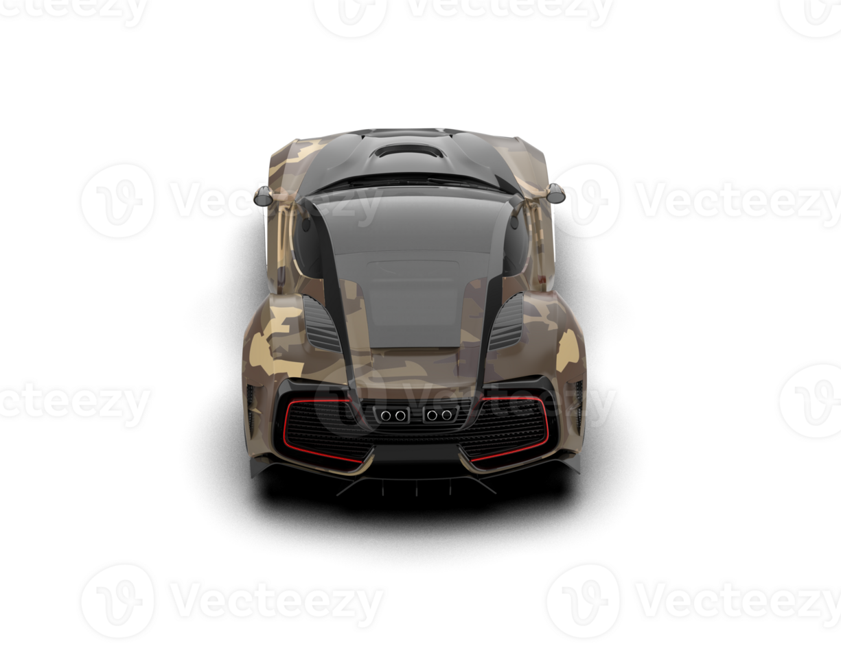 Realistic sport car isolated on background. 3d rendering - illustration png
