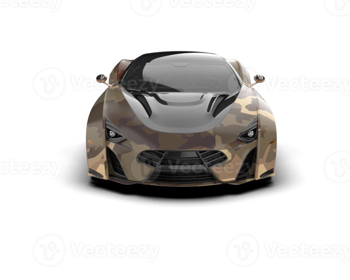 Realistic sport car isolated on background. 3d rendering - illustration png