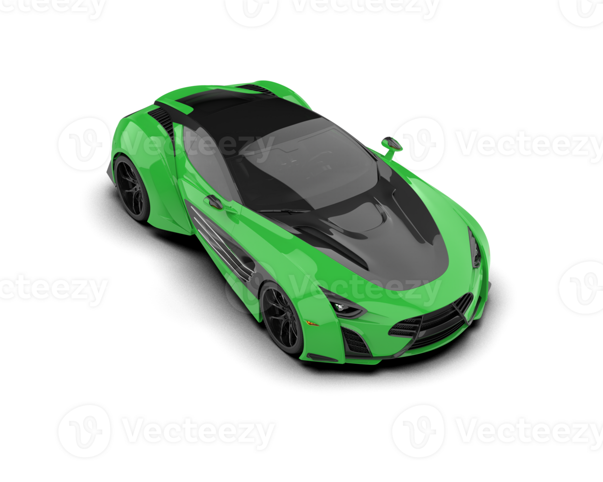 Realistic sport car isolated on background. 3d rendering - illustration png