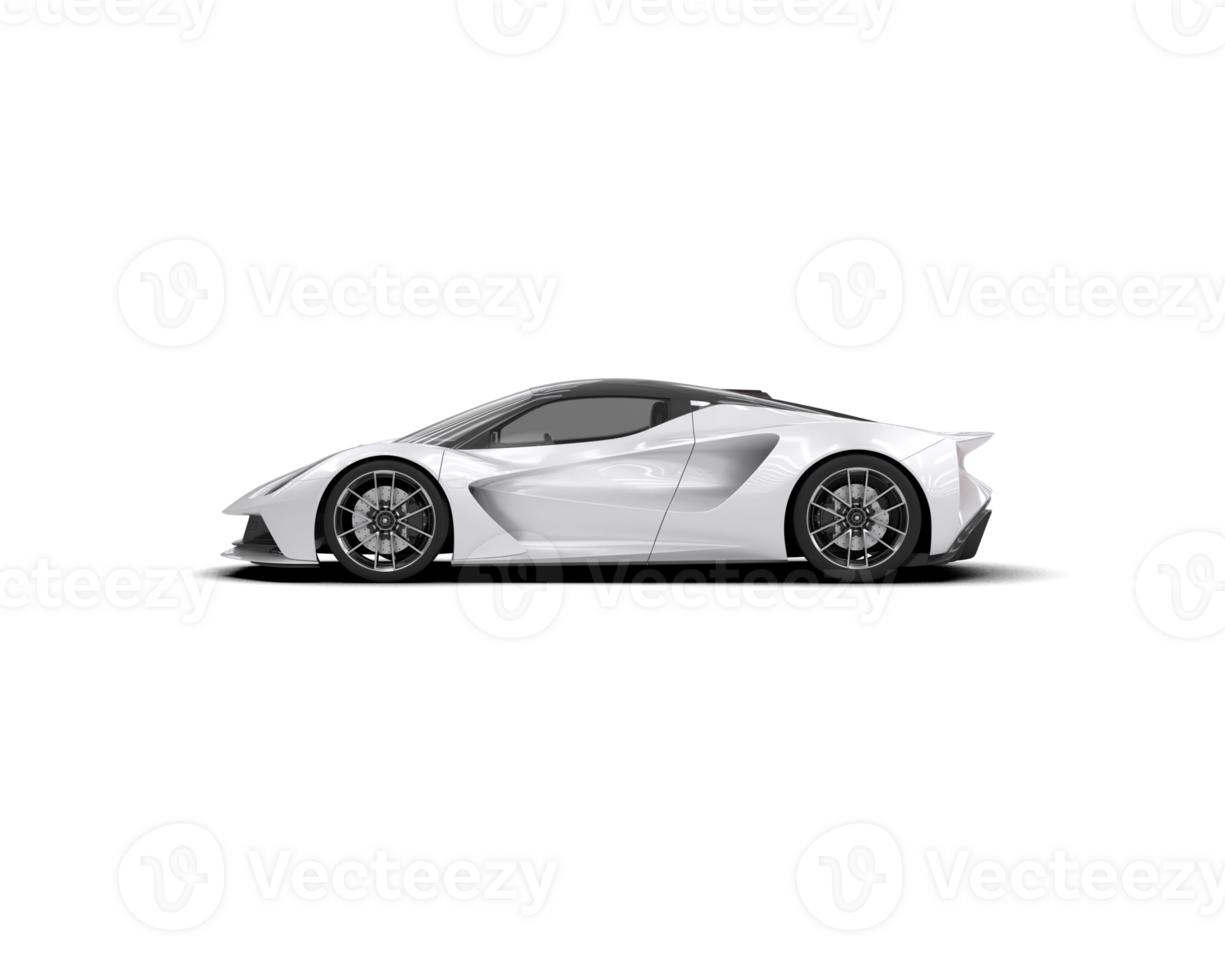 Realistic sport car isolated on background. 3d rendering - illustration png