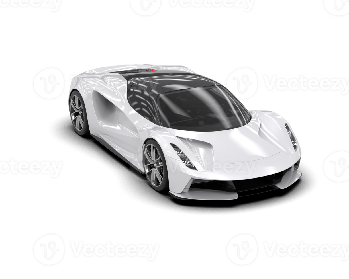 Realistic sport car isolated on background. 3d rendering - illustration png