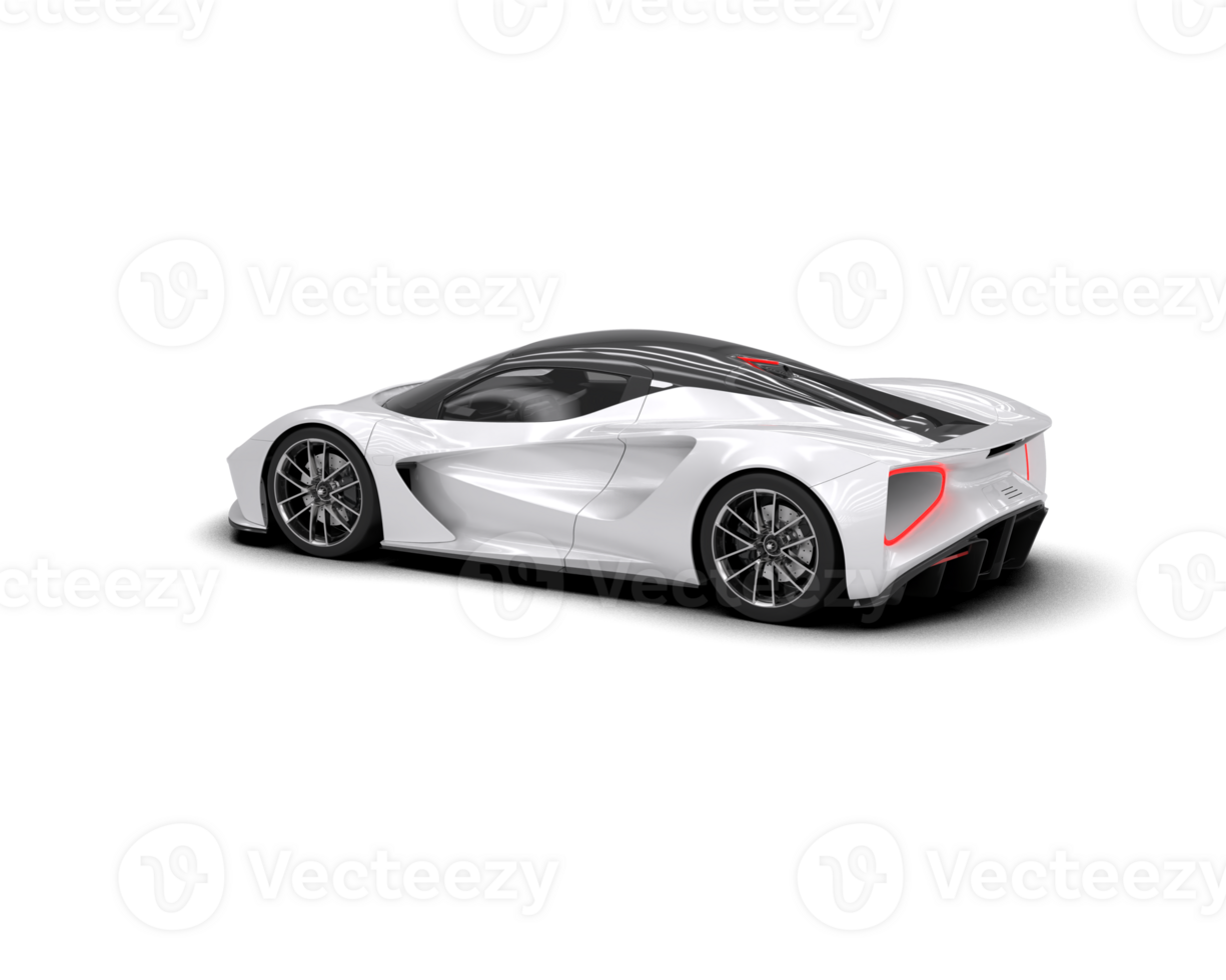 Realistic sport car isolated on background. 3d rendering - illustration png