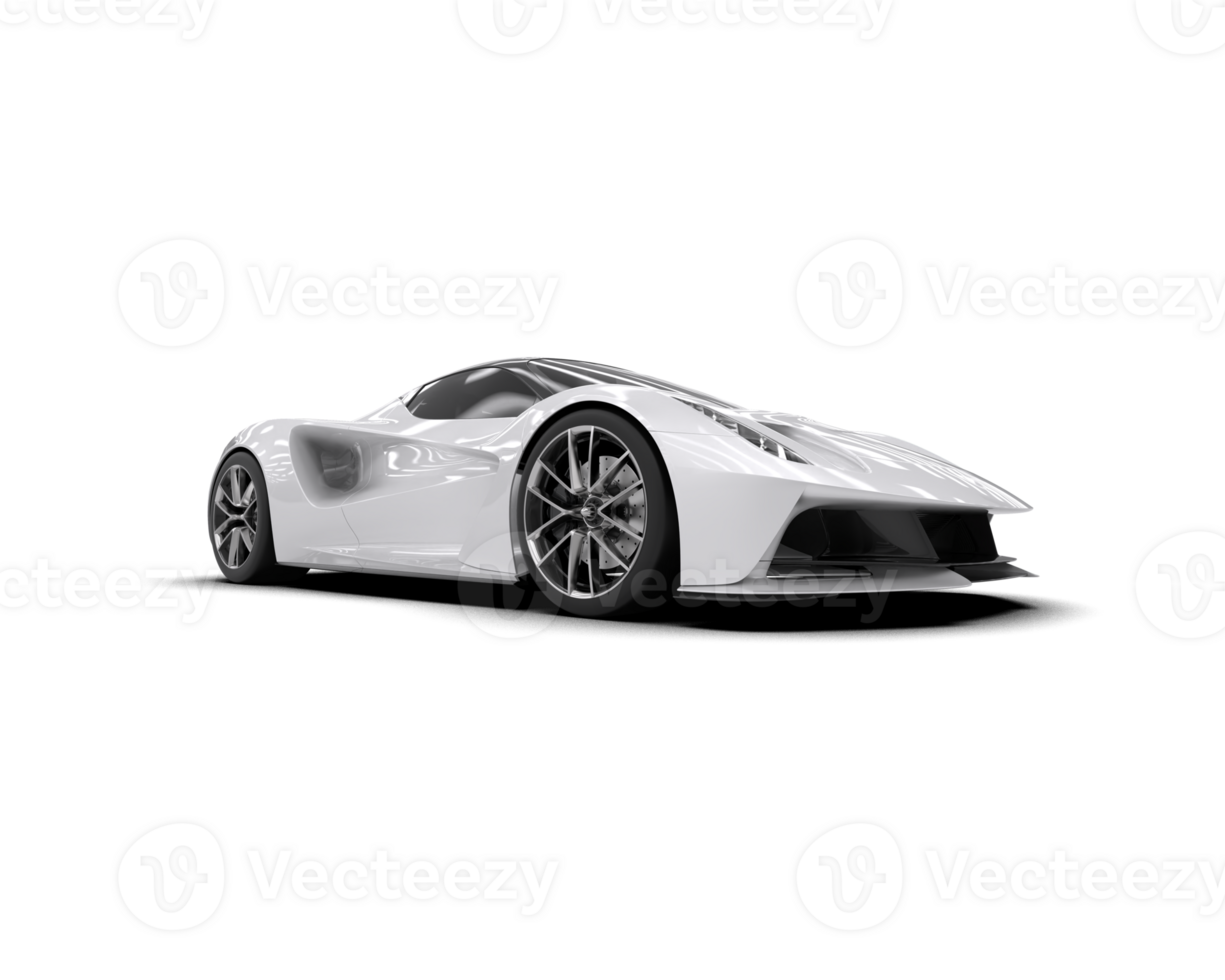 Realistic sport car isolated on background. 3d rendering - illustration png