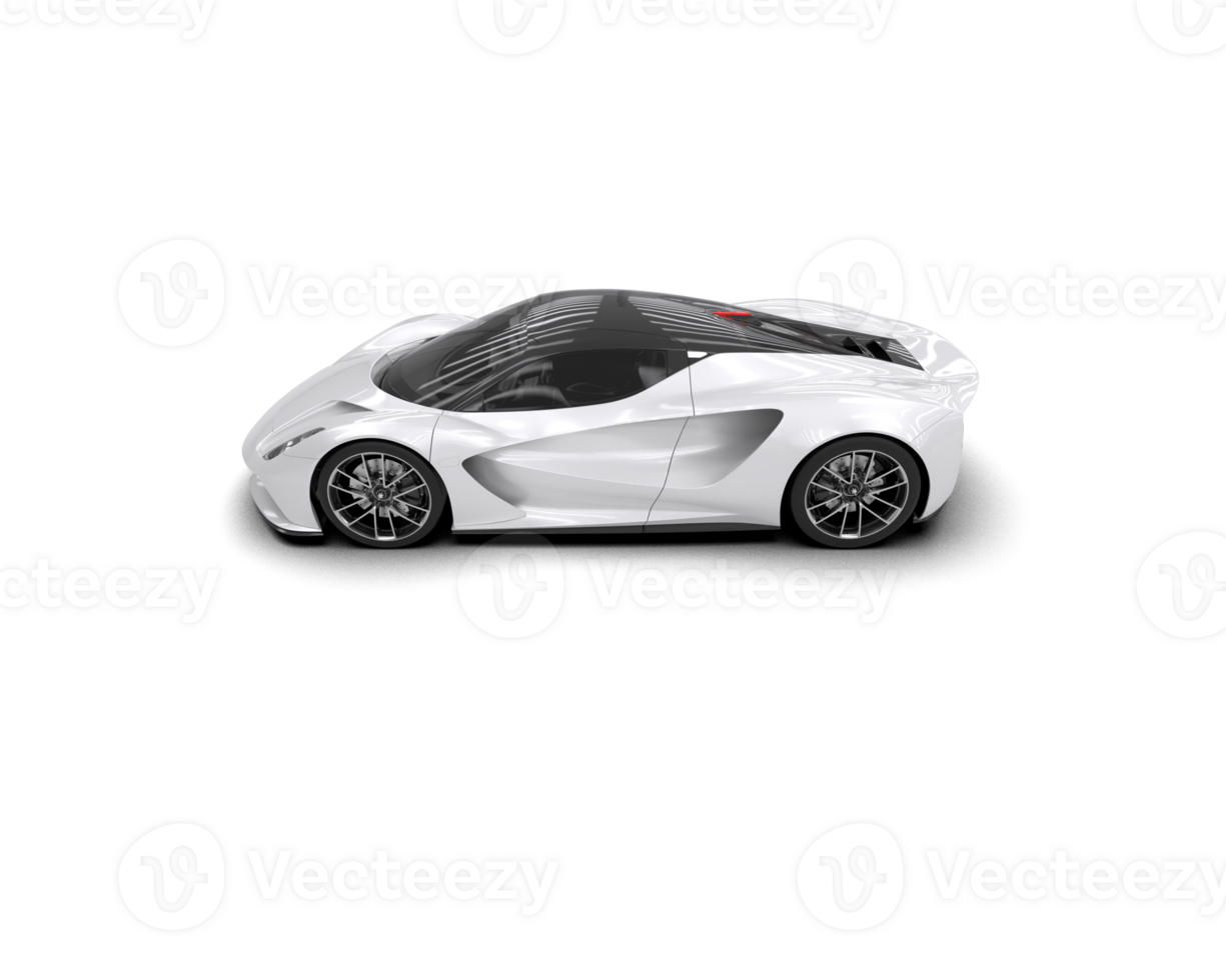 Realistic sport car isolated on background. 3d rendering - illustration png