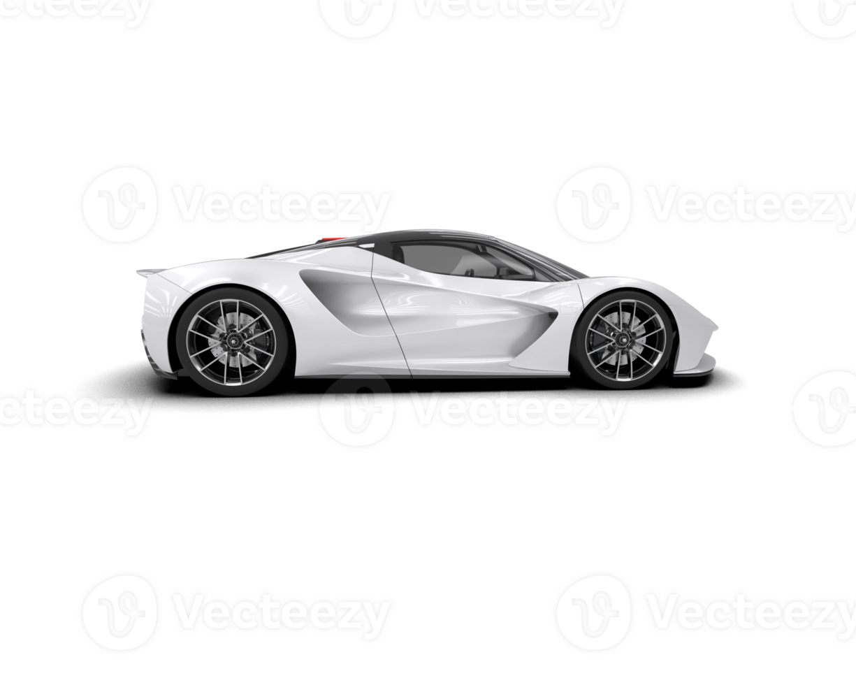 Realistic sport car isolated on background. 3d rendering - illustration png
