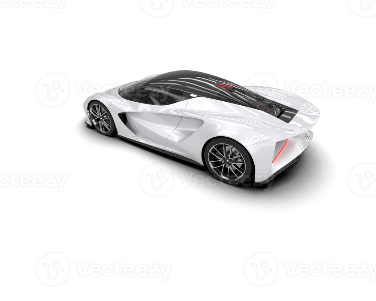 Realistic sport car isolated on background. 3d rendering - illustration png