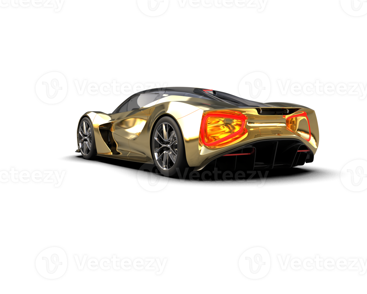 Realistic sport car isolated on background. 3d rendering - illustration png
