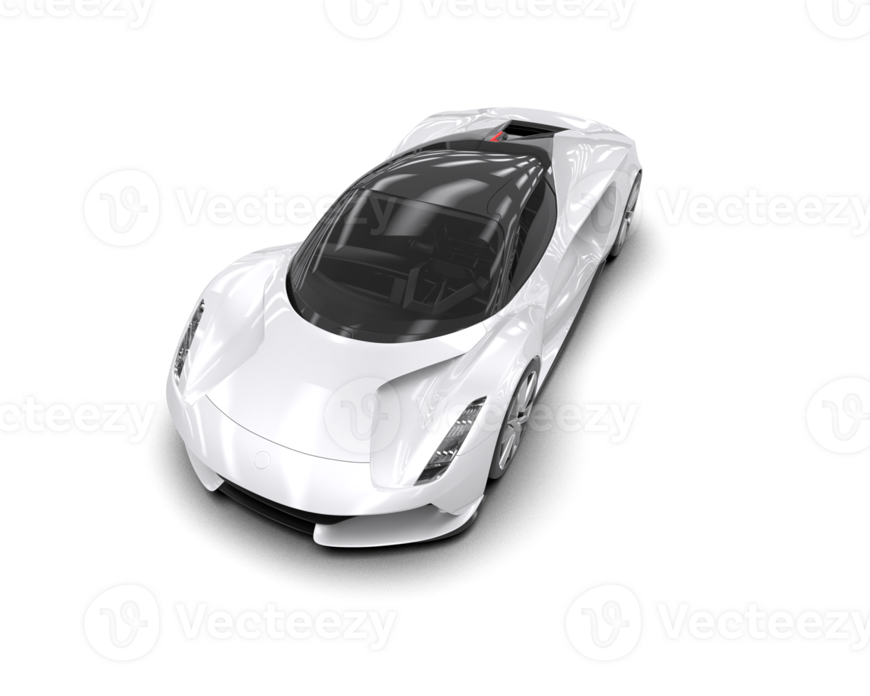 Realistic sport car isolated on background. 3d rendering - illustration png