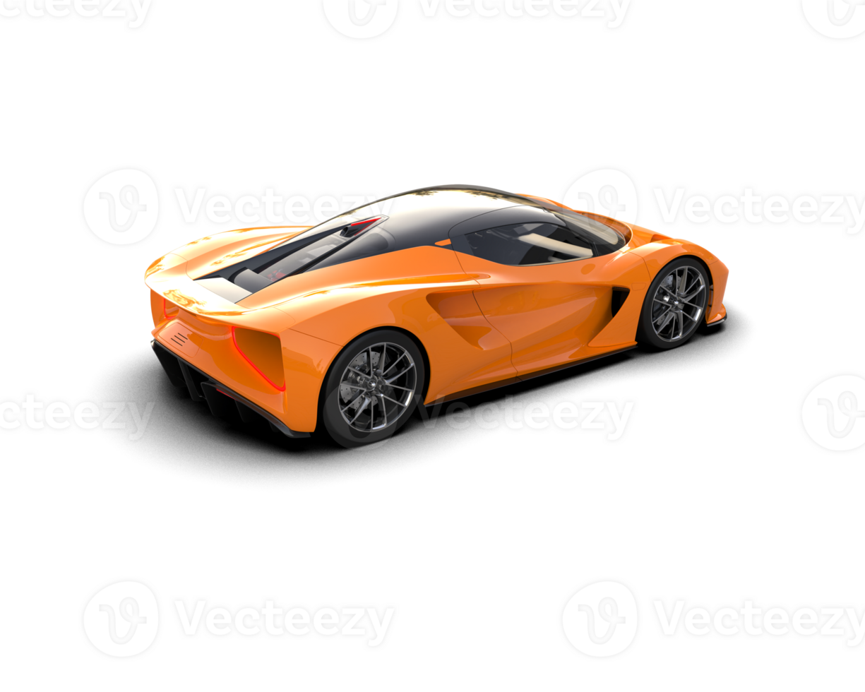 Realistic sport car isolated on background. 3d rendering - illustration png