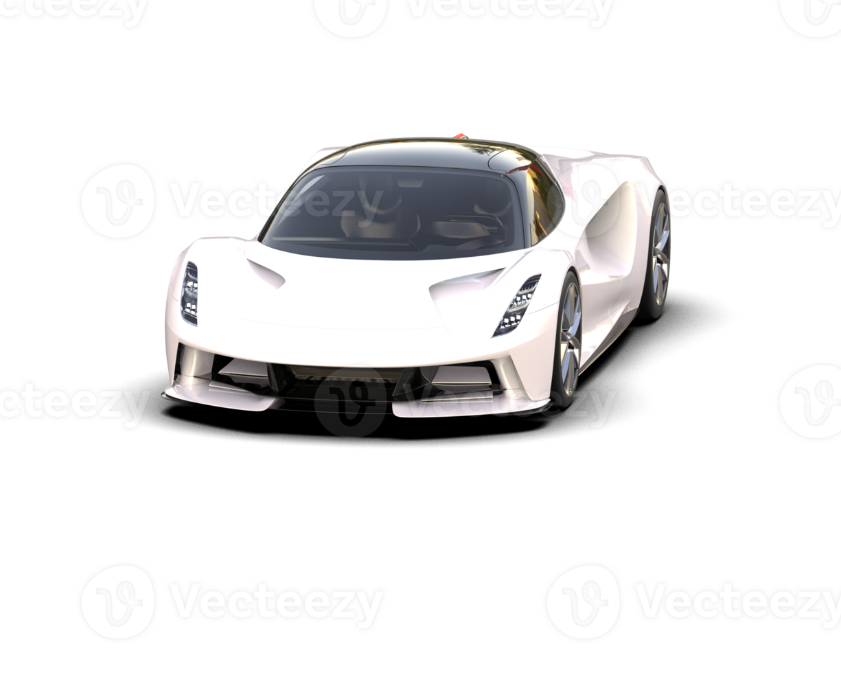 Realistic sport car isolated on background. 3d rendering - illustration png