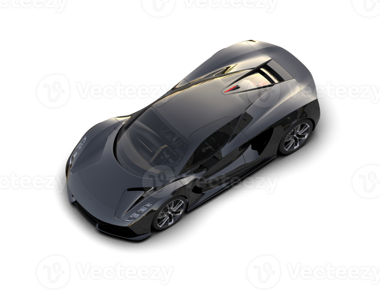 Realistic sport car isolated on background. 3d rendering - illustration png